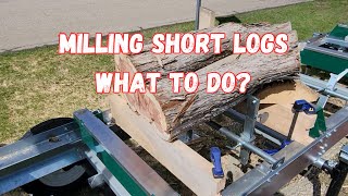 Short logs can be a challenge to mill.  I try this method.  Will it work?