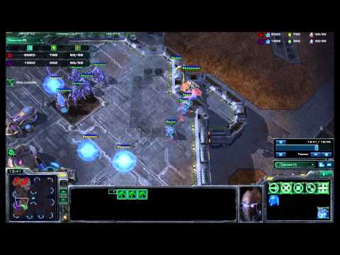 Starcraft 2 1v1 - Defense against Dark Templar rush