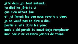 Tes mots mon trop fait pleurer