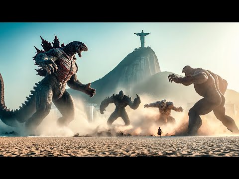 Colossal Creatures Wage Battle on the Beach of Rio de Janeiro to Decide the Fate of the Earth
