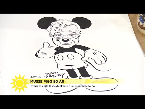 Jenny och Steffo blir tecknade som Musse Pigg - Nyhetsmorgon (TV4)