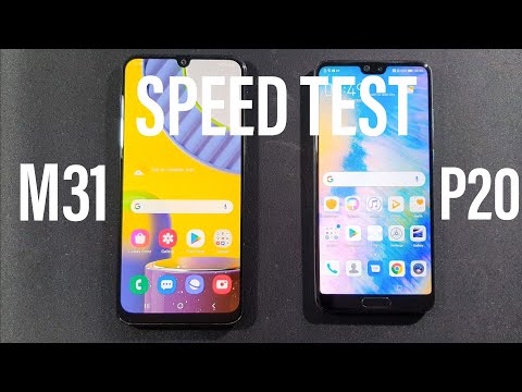 Samsung M31 vs Huawei P20 Speed Test