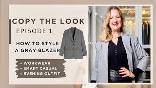 How to Style the Classic GRAY BLAZER - Outfit Ideas for Different Styles and Occasions