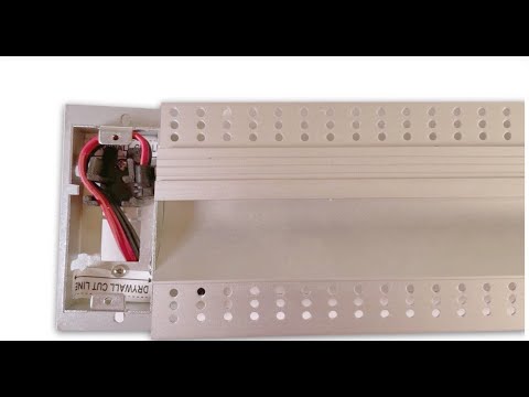 Part of a video titled Reveal Wall Wash Installation Video - YouTube