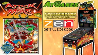 AtGames announces Attack from Mars Themed 4K Pinball Machine