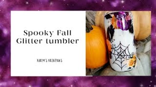 Spooky Fall peek-a-boo tumbler