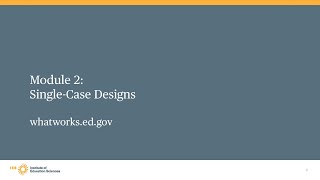 Download Lagu WWC Single Case Design Training, Module 2, Part 1: Single-Case Designs – Introduction Thumbnail