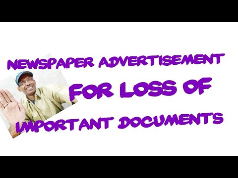 download lagu mp3 mp4 Sample Advertisement For Lost Documents, download lagu Sample Advertisement For Lost Documents gratis, unduh video klip Sample Advertisement For Lost Documents