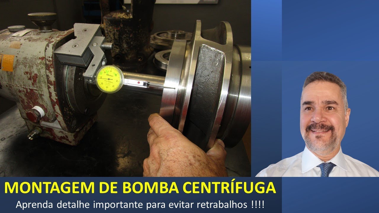 MONTAGEM DE BOMBA CENTRÍFUGA - Manutenção de máquinas com ajuste do conjunto rotativo na carcaça