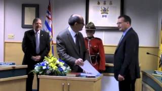 preview picture of video 'December 1, 2014 Dawson Creek City Council Inaugural Meeting'