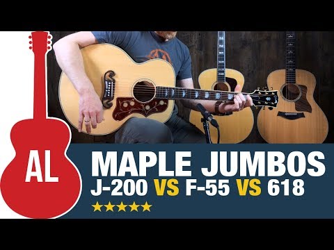 Gibson J-200 vs Guild F-55 vs Taylor 618 - What's the Best Jumbo Guitar?