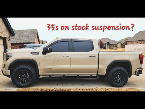 What is the biggest tire you can fit stock 19-23 GMC SIERRA??!!