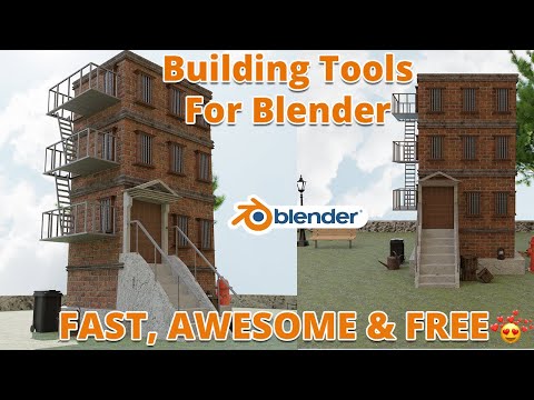 BUILDING TOOL Add-on || FAST, AWESOME & FREE || Blender 2.90 Tutorial