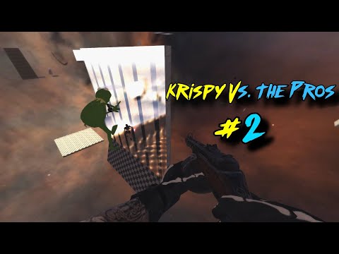 KRISPY VS. THE PROS #2! Cod4 Deathrun Race on Jump Hard and Rock