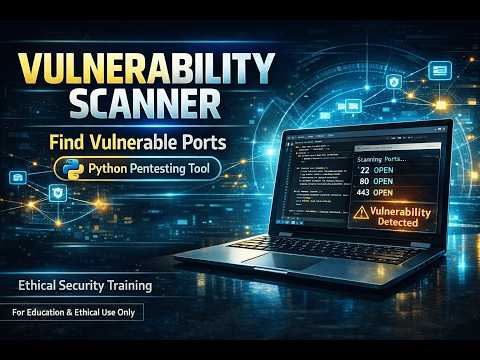 Python Vulnerability Scanner Tutorial Finding Vulnerable Ports For Pentesting