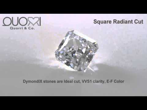 Lab Created Diamond Square Radiant Cut Simulant by Quorri DymondIX