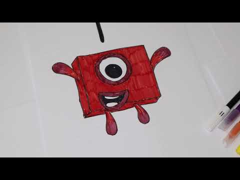 Learn to draw and colour Numberblocks 1 - 5 with Patch! Drawing and colouring fun for kids!