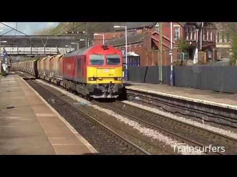 DB Class 60 No. 60079 on 6H43 Pendleton - Tunstead @ Guide Bridge on 29.04.15 - HD