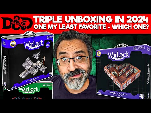 Warlock Tiles Triple Unboxing includeing Town & Village Town Square