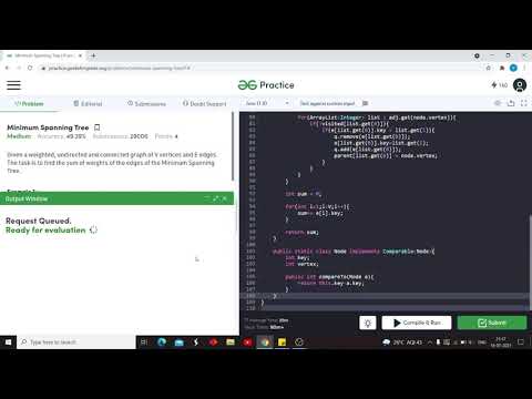 Prim's Algorithm Minimum Spanning Tree - Java Implementation
