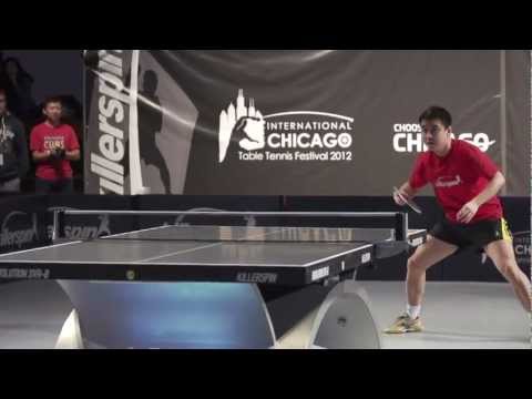 2012 Killerspin Chicago International Table Tennis Festival | Slow Motion Studies| Wang Hao