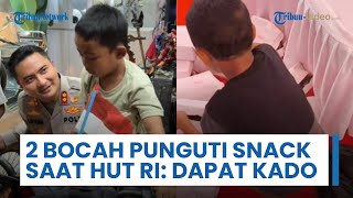 2 Bocah di Gowa Viral seusai Punguti Sisa Snack Pejabat saat HUT RI, Dapat Hadiah dari Kapolres