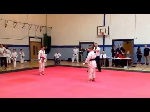 Max first round kumite fight plus a fantastic ippon which he goes on to win gold in maynooth Ireland