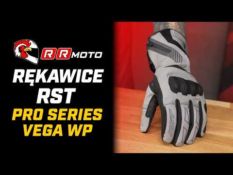 RST PRO SERIES VEGA WP _ wodoodporne rękawice motocyklowe z membraną SinAqua i ochraniaczami TPU