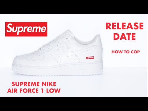 Supreme Nike Air Force 1 Low 2020 Release Information