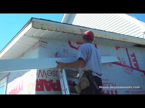 Part of a video titled How To Install Soffit And Fascia - YouTube