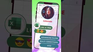Mastering ADVANCED FILTER with Multiple AND Conditions 😎💪