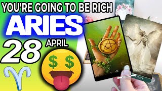 Aries ♈️ 💲 💲YOU’RE GOING TO BE RICH 🤑 Horoscope for Today APRIL 28 2022♈️aries tarot april 28 2022