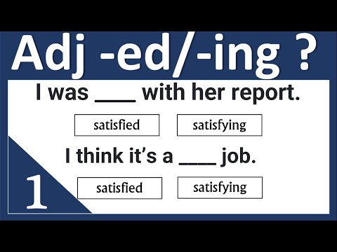 Adjectives -ed and -ing Quiz | Grammar quiz