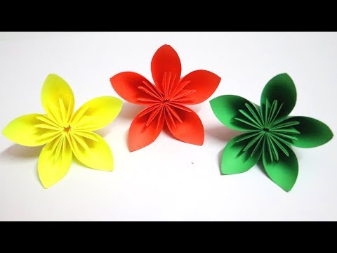Kusudama Origami | Paper Flowers | Paper Crafts | Little Crafties Video