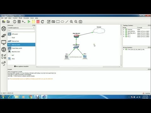 MikroTik Router Integration and Configuration on GNS3