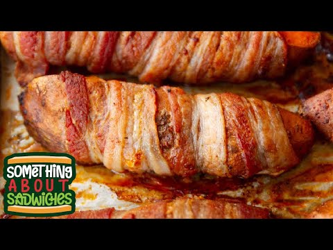 Bacon Wrapped Sweet Potato Wedges