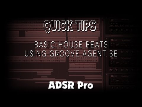 Creating a simple house beat in cubase using groove agent