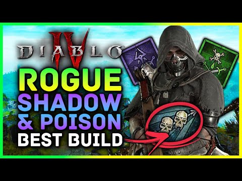 Diablo 4 - Best Rogue Endgame Build! MASSIVE Shadow & Poison Damage, All Skills, Gear, Tips & Tricks