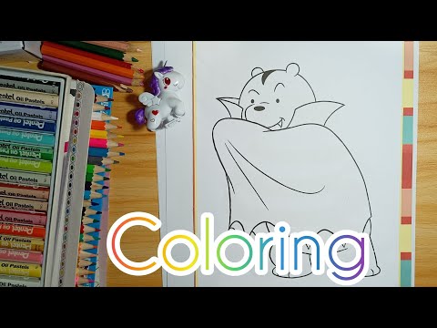 COLORING | We Bare Bears GRIZZ the Vampire.