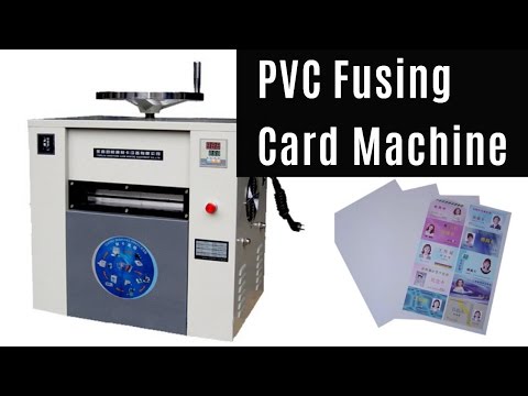 How to make pvc fusing cards using id card fusing machine