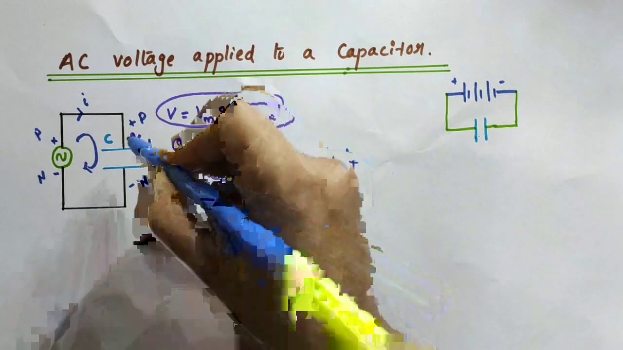 AC voltage applied to a capacitor // Class 12 Physics // Chapter 7 Alternating current