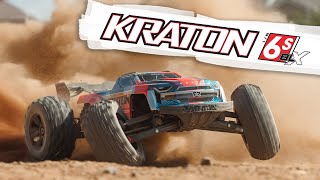 Arrma Kraton 6S V6 BLX 1:8 4WD RTR modrá/oranžová