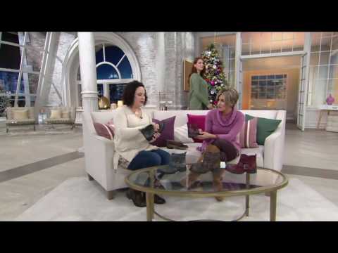 Earth Leather Ankle Boots w/ Buckle Detail - Jericho on QVC