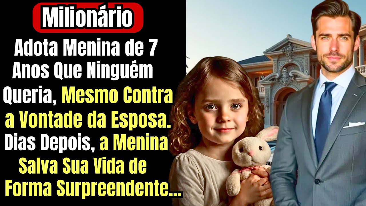 Milionário Adota Menina de 7 Anos Que Ninguém Queria, Mesmo Contra a Vontade da Esposa. Dias...