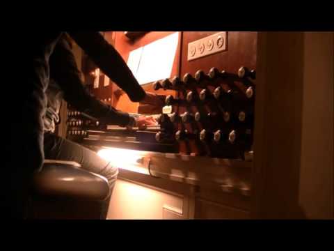 Samenzang Psalm 108 vers 1 en 2(bovenstem) Grote kerk Gorinchem.