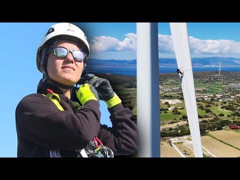 This Woman Scales Wind Turbines and Skyscrapers For a Living