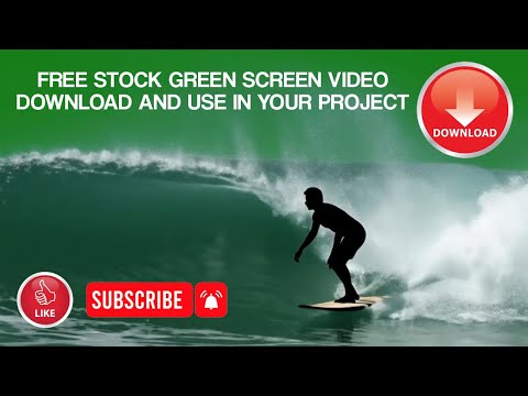 Surfing Green Screen VFX | Ocean Wave Chroma Key Free Stock Footage