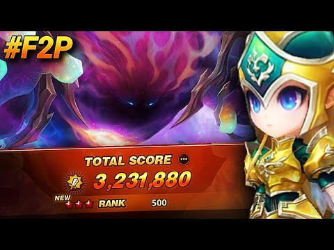 TIME 100% F2P for TEMPLE of CHAOS! Summoners War