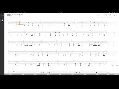 Il canto del mare ( Michele Zarrillo ) ,Tablatura e base Senza Basso - Backing bass track