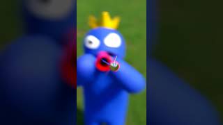 Pacman Floats on a Balloon with Blue Rainbow friend #shorts